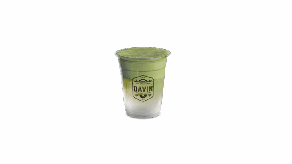 เมนู COCONUT MATCHA จาก DAVIN CAFE มัทฉะผสมน้ำมะพร้าวและนมมะพร้าว รสละมุน หอมมัน สดชื่น สีเขียวเข้มจากมัทฉะแท้ สไตล์คาเฟ่สายสุขภาพยอดนิยม